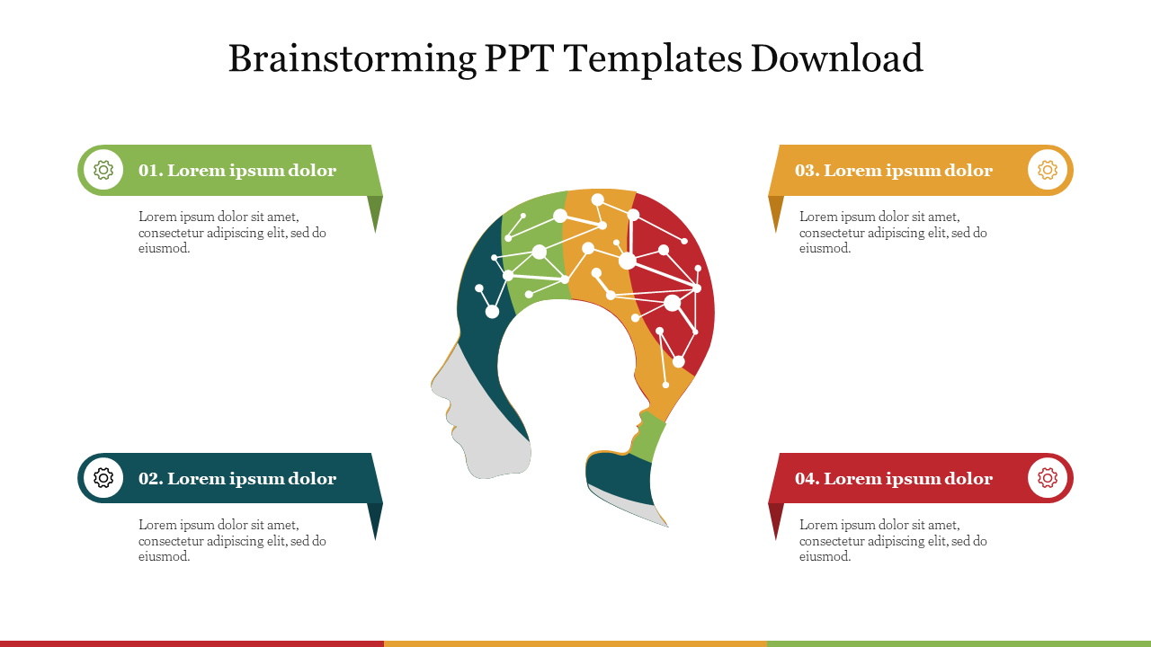Free - Editable Brainstorming PPT Templates Download Slide 